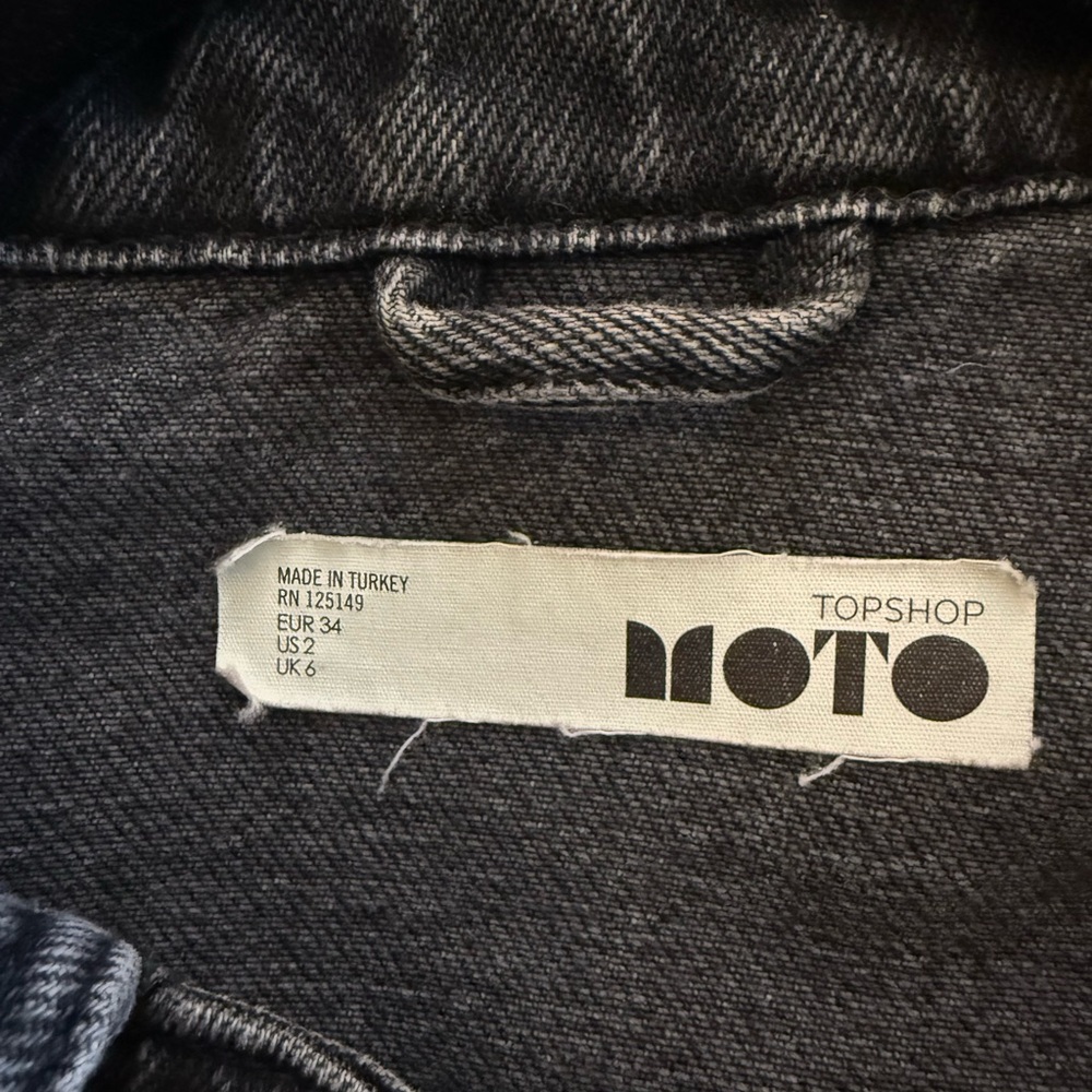 🖤 Topshop Denim Hacked Off Cropped Jacket🖤 - Picture 4 of 4